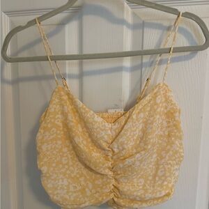 Abercrombie & Fitch Yellow Patterned Camisole